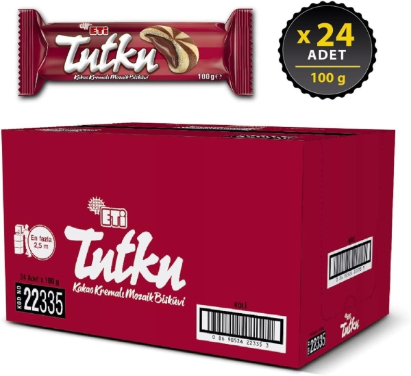 Eti Tutku Kakao Kremalı Mozaik Bisküvi 100 Gr 24 Adet - 3