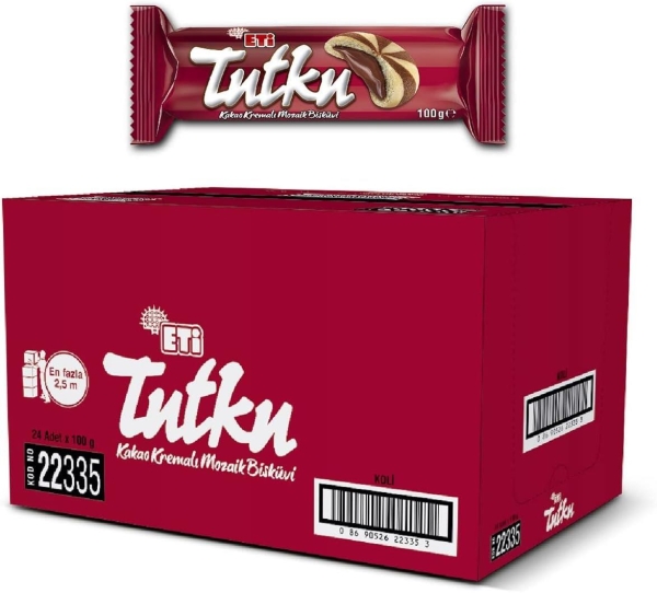 Eti Tutku Kakao Kremalı Mozaik Bisküvi 100 Gr 24 Adet - 2