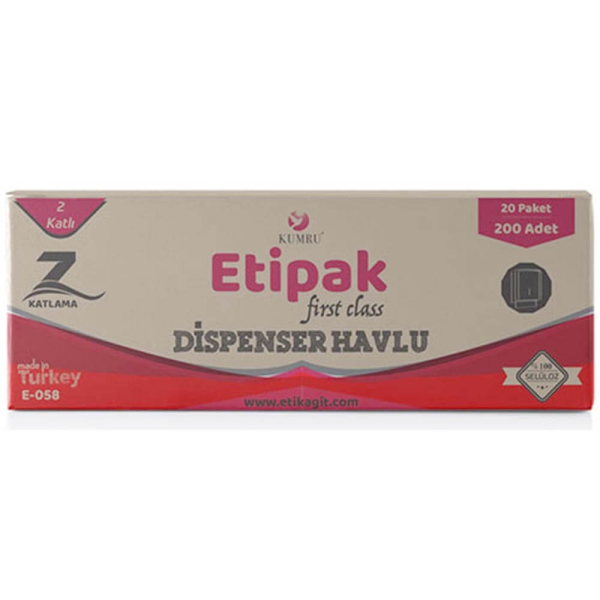 Etipak Z Katlama Dispenser Havlu 200 Lü x 20 Paket - 1