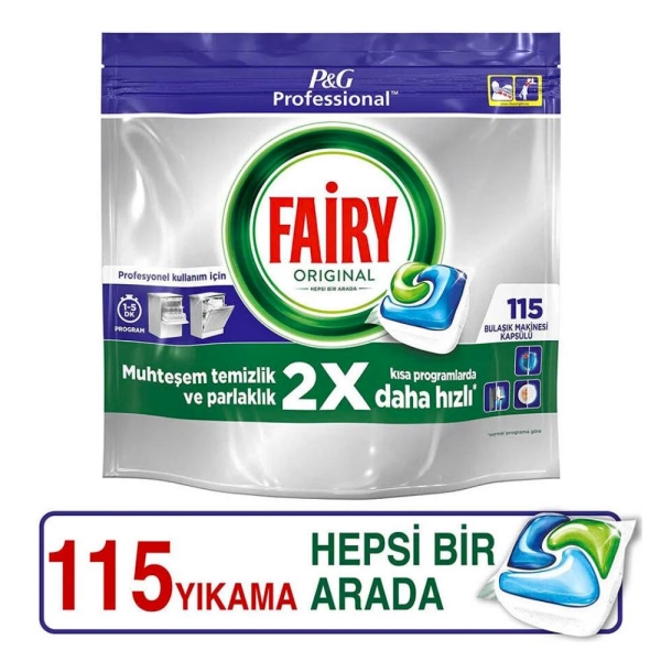 Fairy Jar Hepsi Bir Arada Bulaşık Makinesi Tableti 115 Li - 1