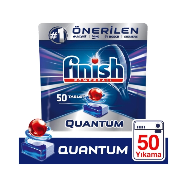 Finish Quantum Bulaşık Makinesi Deterjanı Tablet 50 Li - 1