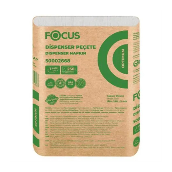 Focus Optimum Dispenser Peçete 250 Li 18 Paket - 2