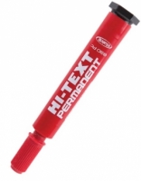 Hi-Text Koli Kalemi Marker Kesik Uç Kırmızı 830 PCK - Hi-Text Kalem