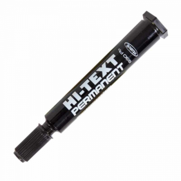 Hi-Text Koli Kalemi Marker Kesik Uç Siyah 830 PCS 12 Adet - 2