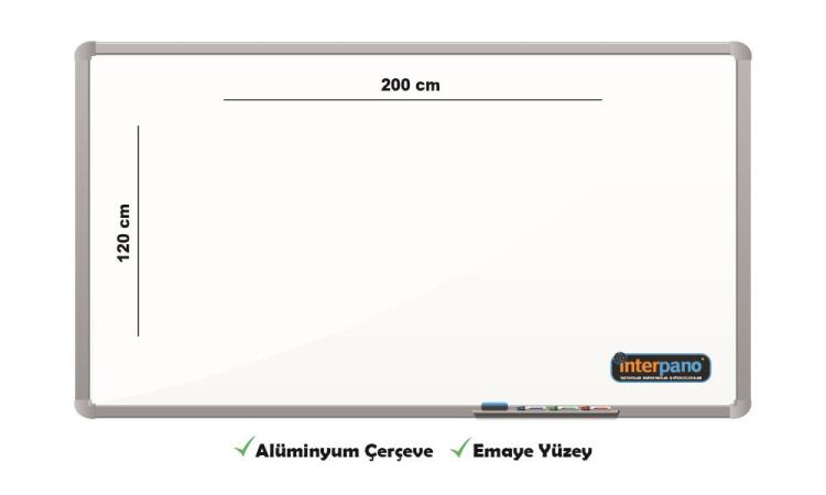 İnter Duvara Monte Yazı Tahtası Emaye Yüzey 120x200 Cm INT-685 