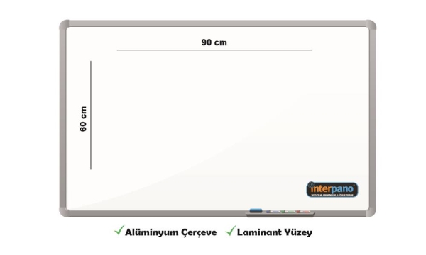 İnter Yazı Tahtası Laminant Yüzey 60x90 Cm INT-585 - 1