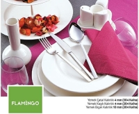 Kale Flamingo Tatlı Çatalı Paslanmaz Çelik 12 Adet - Kale