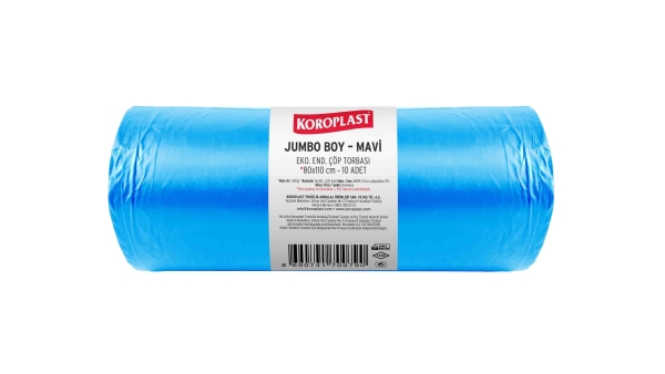 Koroplast Ağır Sanayi Çöp Torbası Jumbo 80x110 Cm Mavi 800 Gr - 1