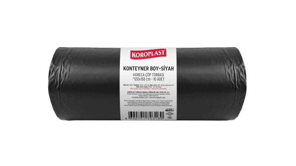 Koroplast Endüstriyel Konteyner 120x150 Cm Siyah 1000 Gr 10 Lu 10 Rulo - 1