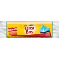 Koroplast Orta Boy Çöp Torbası 55x60 Cm 15 Li - Koroplast