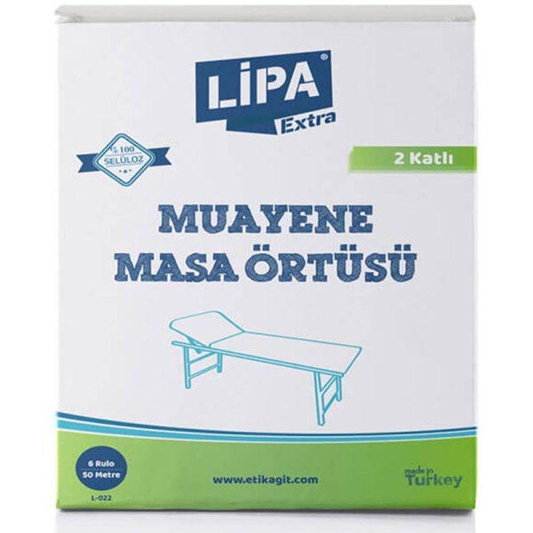 Lipa Extra Muayene Masa Örtüsü 50 Cm x 50 Mt 6 Rulo - 1