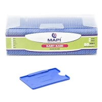 Mapi Kart Kabı Yatay Mavi 10 Lu Blisterli - Mapi