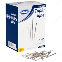 Mas 335 Toplu İğne 28 mm 250 Gr - Mas Ofis Gereçleri