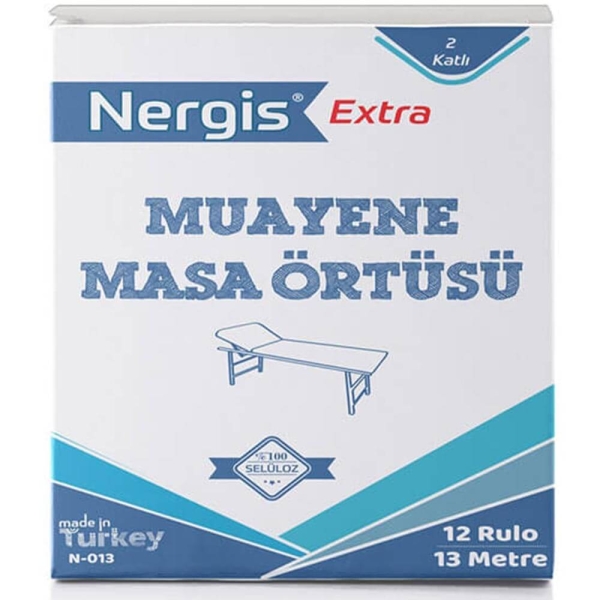 Nergis Extra Muayene Masa Örtüsü 13 Mt x 50 Cm 12 Rulo - 1