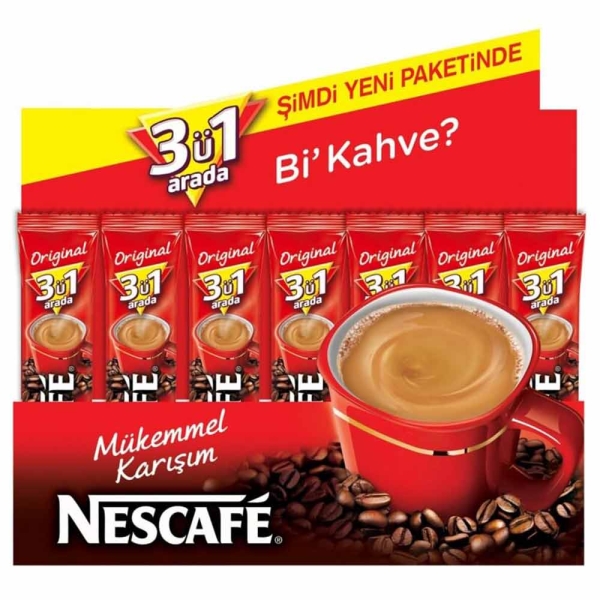 Nescafe 3'ü 1 Arada 17.5 Gr 72 Li Paket - 1