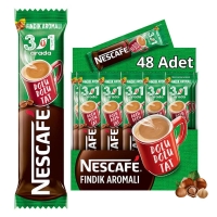 Nescafe 3'ü 1 Arada Fındık Aromalı 17 Gr 48 Li Paket - Nescafe