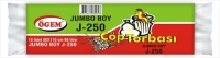 Ögem J-250 Jumbo Boy Çöp Poşeti Mavi 80x110 Cm 90 Lt 10 Lu - Ögem