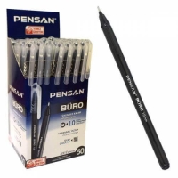 Pensan Büro Tükenmez Kalem 1 mm Siyah 50 Li 2270 - Pensan Kalem