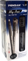 Pensan My-Pen Tükenmez Kalem Siyah 1 mm 25 Li 2210 - Pensan Kalem