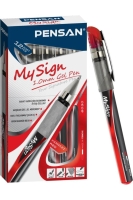 Pensan My Sign Jel İmza Kalemi 6030 Kırmızı 12 Li - Pensan Kalem