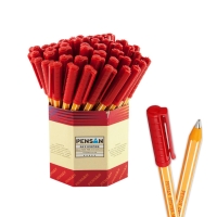 Pensan OfisPen Tükenmez Kalem Kırmızı 1 mm 60 Lı 1010 - Pensan Kalem