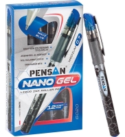 Pensan Roller Kalem Nano Jel 6020 Mavi 12 Li - Pensan Kalem