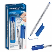 Pensan Triball Tükenmez Kalem Mavi 1 mm 12 Li 1003 - Pensan Kalem