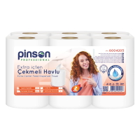 Pinson Extra İçten Çekmeli Dispenser Havlu 6 Lı 85 Mt - Pinson Professional