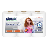 Pinson Premium Sensörlü Dispenser Havlu 21 Cm 6 Lı 150 Mt - Pinson Professional