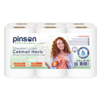 Pinson Standart İçten Çekmeli Dispenser Havlu 6 Lı 50 Mt - Pinson Professional