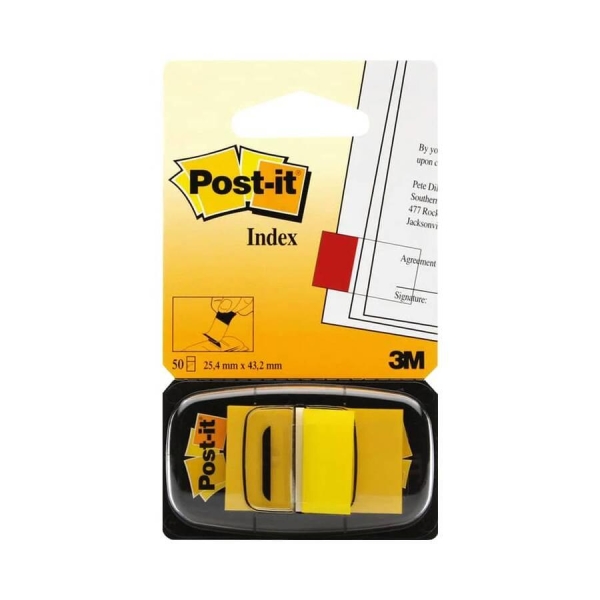 Post-it Index 680-5 İşaret Bandı Sarı 50 Yaprak - 1