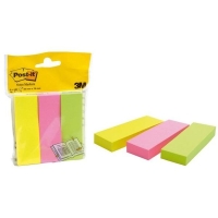 Post-it Yapışkanlı Not Kağıdı 3 Renk 25x76 mm 300 Yaprak - Post-it