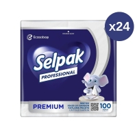 Selpak Professional Premium Garson Katlama Peçete 33x33 100 Lü 24 Paket - Selpak Professional