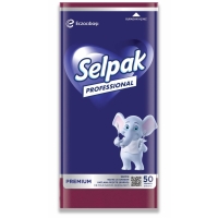 Selpak Professional Premium Garson Peçete 40x40 50 Li Bordo - Selpak Professional