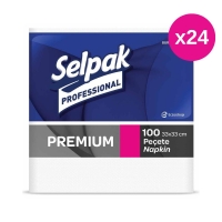 Selpak Professional Premium Peçete 100 Lü 33x33 Cm - 24 Paket - Selpak Professional