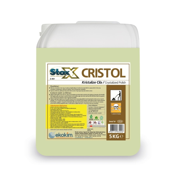 Stox Cristol Z-451 Waxlı Kristalize Cila 5 Kg - 1