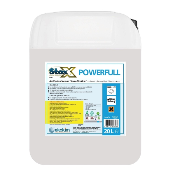 Stox Power Full Çamaşır Makinesi Sıvı Deterjan 23 Kg - 1