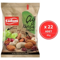 Tadım Çiğ Karışık Kuruyemiş Naturel 45 Gr 22 Adet - Tadım