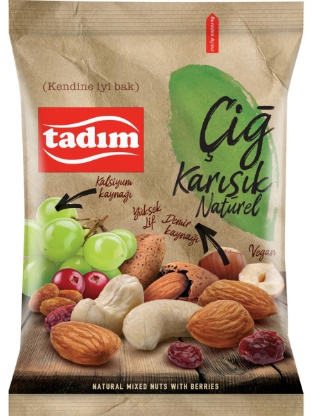 Tadım Çiğ Karışık Kuruyemiş Naturel 75 Gr - 1