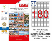 Tanex Lazer Etiket TW-2060 30x9 mm 100 Adet - Tanex