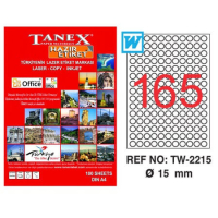 Tanex Lazer Etiket TW-2215 15 mm 100 Adet - Tanex