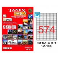 Tanex Lazer Etiket TW-4574 15x7 mm 100 Adet - Tanex