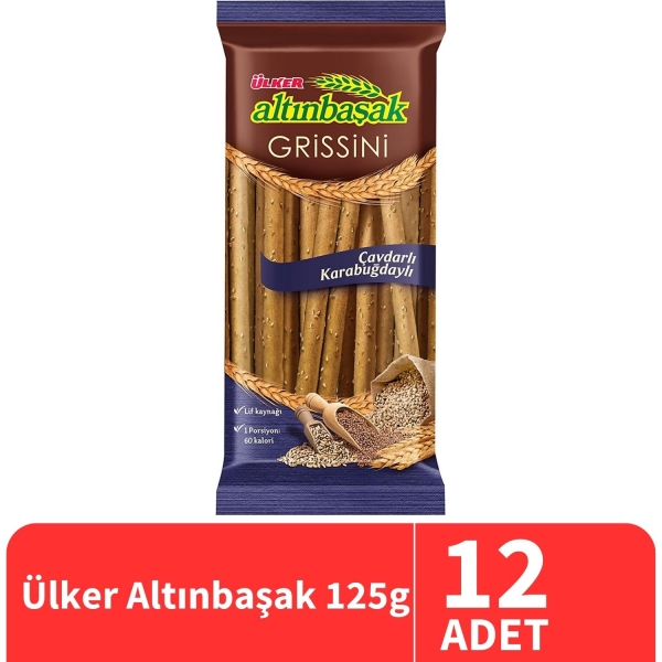 Ülker Altınbaşak Çavdarlı Grissini 125 Gr 12 Adet - 1