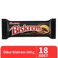 Ülker Biskrem Kakaolu Bisküvi 100 Gr 18 Adet - Ülker