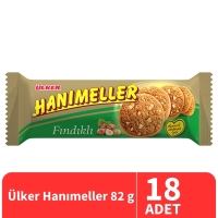 Ülker Hanımeller Fındıklı Bisküvi 82 Gr 18 Adet - Ülker