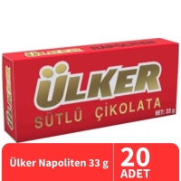 Ülker Napoliten Sütlü Çikolata 33 Gr 20 Adet - Ülker