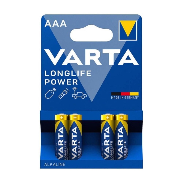 Varta Longlife Power İnce Alkalin Pil AAA 4 Lü - 1