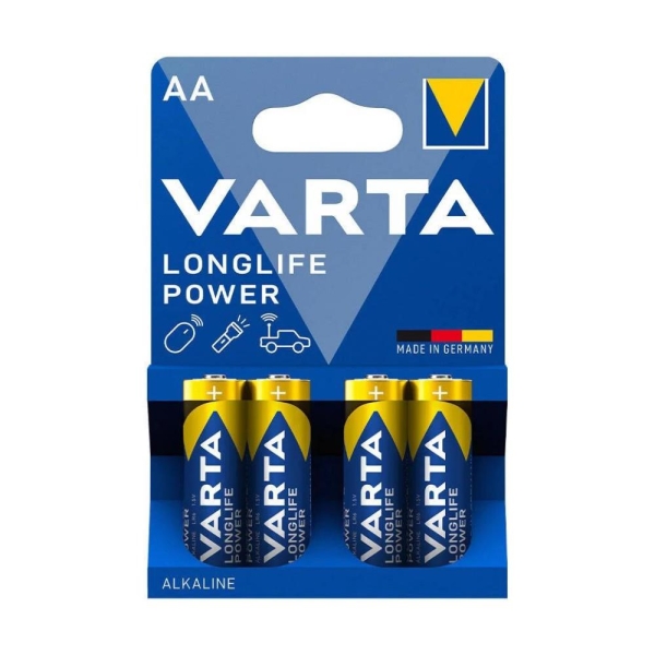 Varta Longlife Power Kalem Alkalin Pil AA 4 Lü - 1