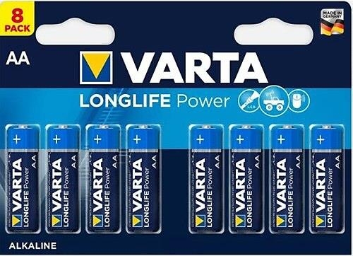 Varta Longlife Power Kalem Alkalin Pil AA 8 Li - 1