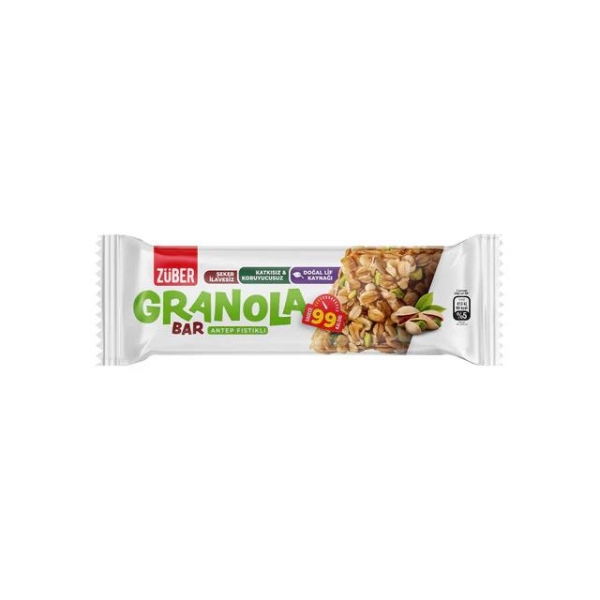 Züber Granola Bar Antep Fıstıklı 25 Gr 15 Adet - 3